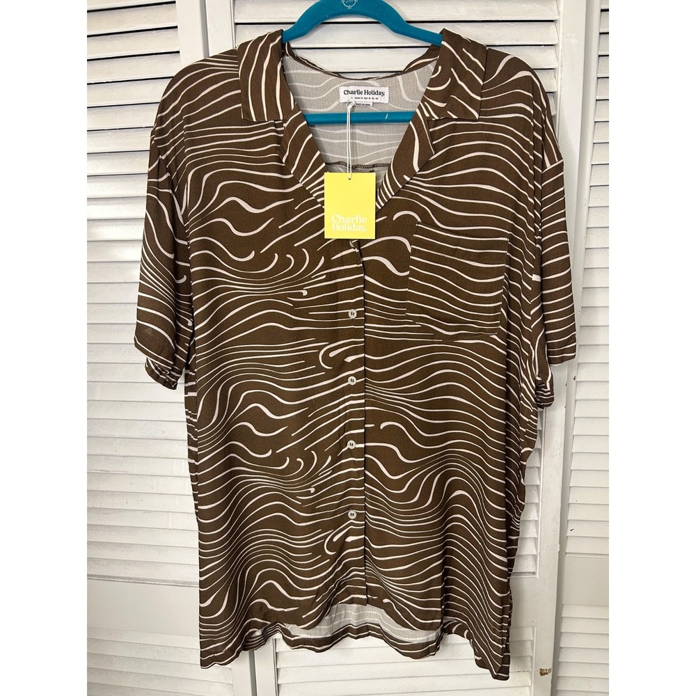 Charlie Holiday Retro Zebra Lola Shirt Size XL